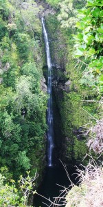Lower Puohokamoa Falls, Maui, HI Lower Puohokamoa Falls at low-flow.