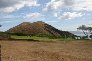 Pu'u Ola'i Cinder Cone, Maui, HI View of Pu'u Ola'i from Makena Golf Course construction zone