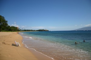 Kahekili Beach Park, Kaanapali, Maui, HI The reef is right there, visible from the beach.