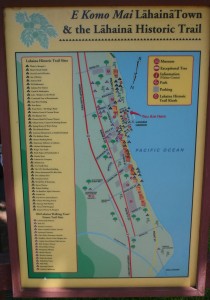 Lahaina historic trail sights map, Maui, HI Click the image to view a closeup (that you can read!)