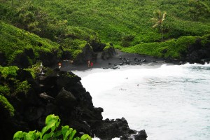Waianapanapa State Park Black Sand Beach, Hana, HI Black sand beach