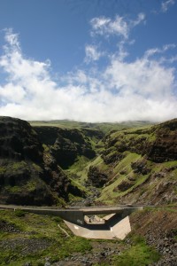 Manawainui Valley Bridge on the Backside of Haleakala, Maui, HI Manawainui Valley
