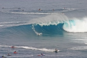 Jaws-Big-Wave-Surf-Maui-North-Shore When the North Shore surf is big, Jaws is gigantic.