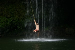 Nee-yah-ahhahahahah! Caveman Pool at Twin Falls