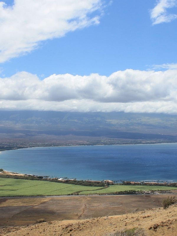 View of the valley from Lahaina Pali Trail