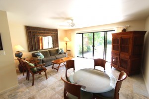 Living room from dining