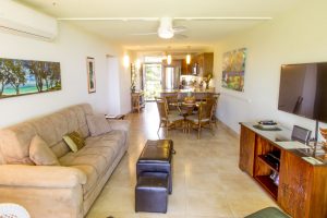 Living room and dining from the lanai